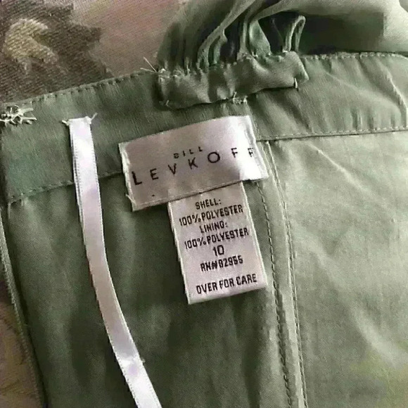 Bill Levkoff Dress Bridesmaid Bodycon Sage  Green - Picture 6 of 8